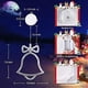 thumbnail image 3 of LOLStar Christmas Window Decorations,3 Pack Jingle Bell,Christmas Tree,Snowflake Christmas Window Lights with Suction Cup, Timer Function & Slow Fade, 3 of 5