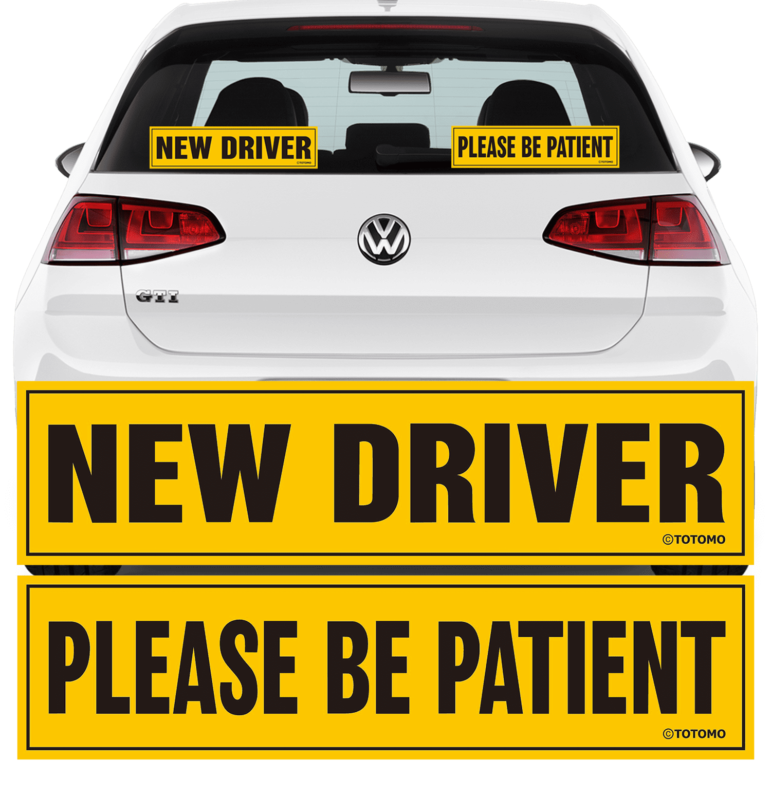 Totomo New Driver Sticker For Car Large 12x3 Zambia Ubuy