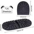 thumbnail image 3 of Shoe Replacement Rubber Out Sole Durable Rubber Half Sole and Heels Raised Grain Repair Sole Pad Shoe Repair Replacement for Shoes, 3 of 9
