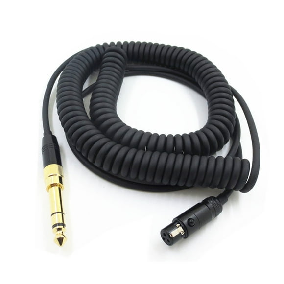 Black Replacement Spring Cable Extension Cord For AKG K141 K171 K175 K181 K240 Q701 Accessory Part