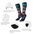 thumbnail image 5 of Fotbe Forest Mushroom Skull print Women's Men's Novelty Crew Socks Cotton Socks Knee High Socks for Walking,Running,Nurses,Pregnancy, 5 of 8