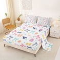 thumbnail image 2 of Erosebridal Colorful Bow Queen Sheet Sets, Cute Jellyfish Shark Bed Set, 4 Pieces, 2 of 5