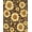 Yellow, Pattern 2, variant on ODIKA 4'x6' Machine Washable Non-Slip Area Rug, Vintage Floral Bow and Leaf with Subtle Poppy Details High Traffic Rug, Beige, 149020