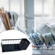 thumbnail image 5 of Organizador de desagüe para fregadero de cocina, soporte para esponja, dispensador de jabón, organizador, escurridor negro, 5 of 6
