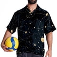 thumbnail image 4 of Virgo Constellation Men's Short Sleeve Shirts, Casual, Printed, Button Down, Beach Shirt - Spread Collar Tops for Summer Beach Fun, 4 of 6