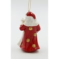 thumbnail image 5 of Ceramic Santa Dove Ornament 2.88in, 5 of 5