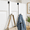 L Shape 2 Pack, White, variant on T-shaped Over Door Hooks - Fits Wooden & Metal Doors Less Than 1.77" Wide Hanger For Office Bedroom Heavy-duty Stainless Steel Doo