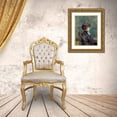 thumbnail image 3 of Toulouse-Lautrec, Henri de 19x24 Gold Ornate Wood Framed with Double Matting Museum Art Print Titled - Portrait of Jeanne Wenz, 3 of 4