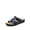 NAVY, variant on Women's Arch Support Slides - Adjustable Straps & Comfortable Wedge Heel, Soft Faux Suede Lining