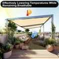 thumbnail image 5 of Shade&Beyond 6'X12'Sun Shade Cloth, 90% Pergola Shade Cover Canopy with Grommets, Sun Screen Fabric Tarp for Patio, Outdoor, Garden, Backyard,Wheat, 5 of 7