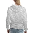 thumbnail image 7 of Honeii Silver Glitter Pattern Womens Oversized Hoodies Long Sleeve Sweatshirts Pullover Fall Outfits with Pocket-Large, 7 of 7