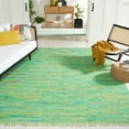 thumbnail image 3 of SAFAVIEH Montauk Renae Distressed Area Rug, Green, 8' x 10', 3 of 9