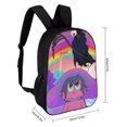 thumbnail image 2 of Cartoon The Midnight Gospel Shoulder Backpack School Bag Bookbag Multipurpose Laptop Backpack, 2 of 3