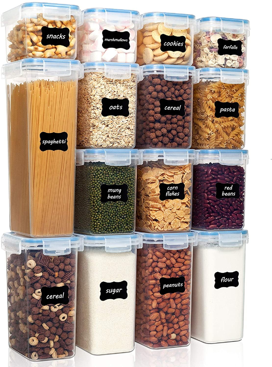 Kitchen Airtight Food Storage Containers Cereal & Dry Food Pantry Organizing Jar 