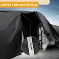 thumbnail image 4 of Unique Bargains 1 Pc Universal Car Cover Waterproof All Weather Automotive Outdoor Anti-UV Full Exterior Cover 190T-PU Black Fit for Sedan Length 185" to 192", 4 of 6