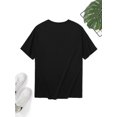 thumbnail image 2 of Men's Regular Size T-Shirt, Cotton Mushroom House & Frog Print, Vintage Regular Size Casual Crewneck Tee, Knit Fabric, Regular Fit, Spring/Summer/Autumn, Adult & Teenager, Round Neck, Stretchy, 2 of 6