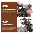 thumbnail image 2 of Vintage Clock Adornment Iron Crafts Motorcycle Clock Craft Office Desktop Ornament, 2 of 9