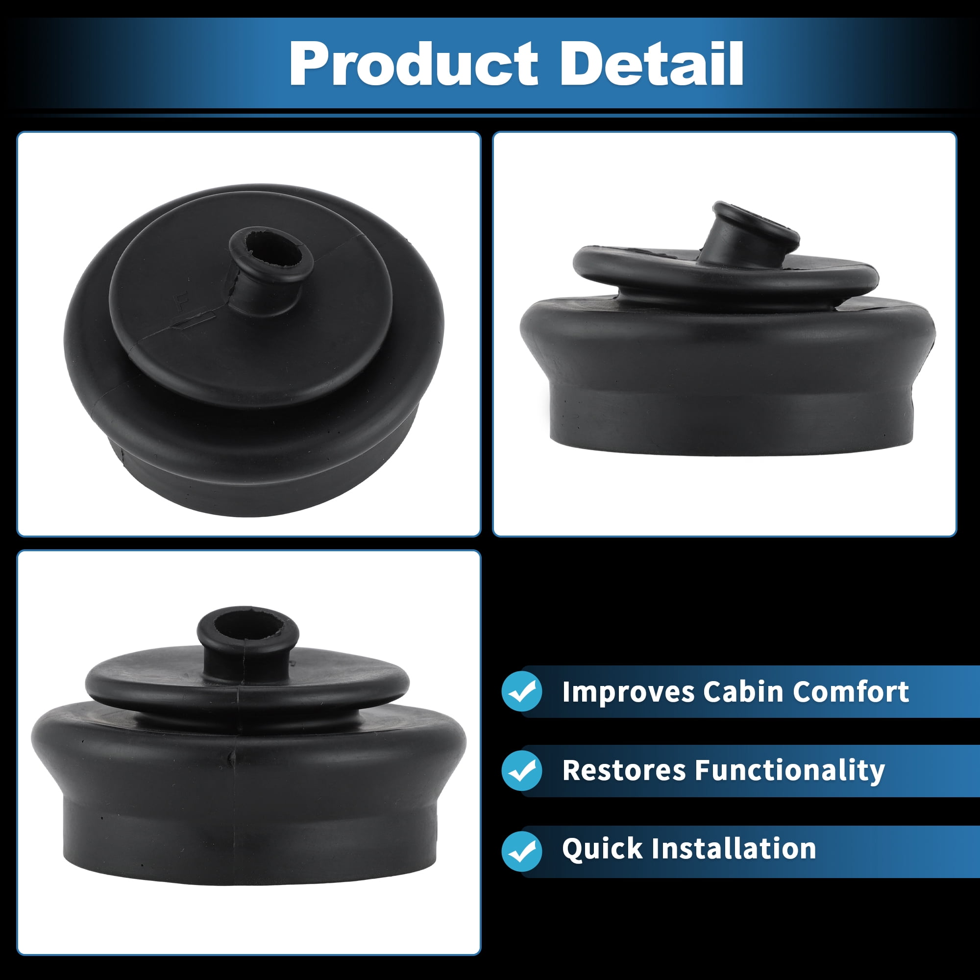Unique Bargains Manual Transmission Shifter Dust Boot for Nissan 200SX 1986-1988