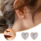 thumbnail image 1 of Par de damas amor moda diamante perla aretes joyería Wmkox8yi  sjalhkljlk588, 1 of 7