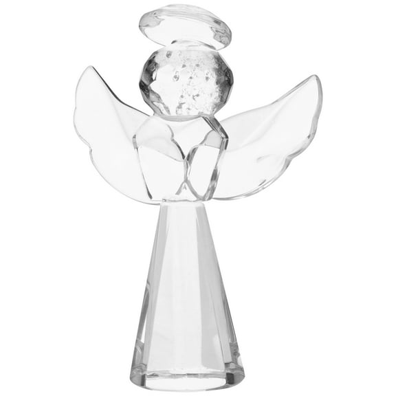 Crystal Angel Statue for Home Decor as Small Gift for Family and Friends 6.5 Inches