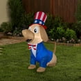 thumbnail image 2 of National Tree Company 5 ft.  Inflatable Patriotic Pooch, 2 of 2