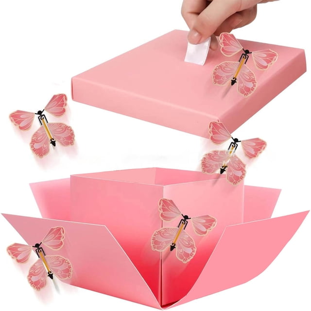 Ovzne Explosion Gift Box Surprise Flight Box Birthday Party Graduation New Year Wishes Any Occasion On Clearance
