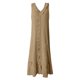 thumbnail image 4 of Vestido largo con cuello en V para mujer - Botones en la parte delantera, volantes - Sin mangas, corte A - Playa/fiesta - Tallas S-XXL, 4 of 4