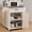 Retro, variant on Kitchen Island Cart on Wheels, Asofer Bar Cart with Adjustable Shelf and Removable Tray for Dining Room, Black