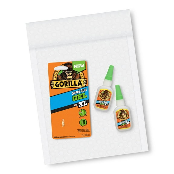Gorilla Super Glue Gel XL, 25 Gram, Clear, Pack of 2