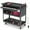 Black, variant on Yardmaster Heavy Duty Rolling Tool Cart, Industrial Utility Cart with Side Hooks, Pegboard, Shelf, 1 Drawer, 3-Tier Tool Box on Wheels, Red Powder-Coated Finish
