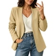 thumbnail image 6 of KyCheLot Plus Size Blazers for Women Fall Solid Color Long Sleeve Jackets Casual Work Business Officewear, 6 of 9