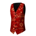 thumbnail image 4 of MuXiKeJi Clothes Christmas Vest for Men,Slim Fit Business Dress Vests Waistcoat,Holiday Graphic Sweater Vest Adult Winter Warm Clothes, 4 of 4