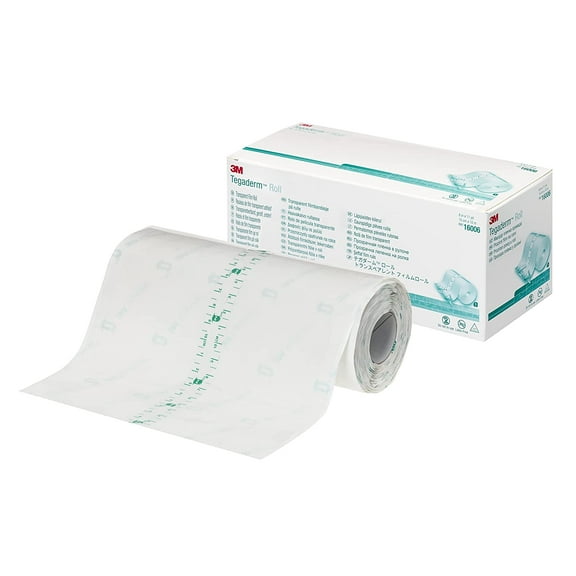 3M Tegaderm Transparent Film Dressing Roll 6"x11 Yds. | Tattoo Aftercare | Waterproof Transparent Dressing for Wound Protection | Shower Shield | Protective Eyelid Cover