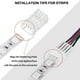 thumbnail image 4 of Conectores de Tira de Luz LED 40 Conectores Adaptadores de LED Impermeables Conectores de Tira de Luz LED Sin Soldadura 4 10 mm, 4 of 5