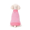 thumbnail image 2 of One Paw, Pink Ribbed Turtleneck Dog Sweater, Warm and Cozy, Multiple Sizes, for Dogs, 2 of 7