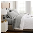 thumbnail image 2 of PaFagwy Extra Deep Pocket Sheets Set, 4-Piece Ultra-Soft Microfiber Bed Sheets with 21" Deep Fitted Sheet , Oversize Flat Sheet, 2 Pillowcases, Steel Grey, 2 of 8