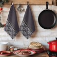 thumbnail image 6 of Boho Purple Flower Kitchen Towels Set of 4, Abstract Bohemia Pesley Floral Absorbent Dish Towels for Kitchen, Microfiber Hand Towel, Quick Drying Tea Towel for Cleaning Decorative Dishcloths, 6 of 7