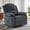 Dark Grey, variant on GEEYOO Swivel Rocker Recliner Chair with Massage and Heat Glider Recliner for Adults with Side Pockets Chenille for Living Room,Dark Grey