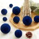 thumbnail image 4 of 46 bolas navideñas de terciopelo flocadas, adornos navideños de plástico, adornos colgantes decorativos para árbol de Navidad., 4 of 5