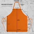 thumbnail image 2 of Green Lifestyle 12 Pack Bib Apron - Unisex Apron Bulk Machine Washable For Kitchen Crafting Bbq Drawing Outdoors (Pack Of 12, Orange), 2 of 5