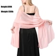 thumbnail image 2 of Ladiery - Chal de gasa para mujer, vestidos de noche, elegantes chales transparentes suaves para novia formal y elegante, 2 of 3