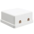 thumbnail image 2 of Cable Wholesale 300-314DE 2 Port Blank Surface Mount Box White Keystones, 2 of 2