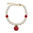 thumbnail image 1 of Pet Pearl Collar & Necklace - Plastic, Adjustable Buckle, Elegant Design, Suitable for Cats/Dogs, Daily/Party Wear, 1 of 4