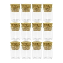 5ml Test Tube Glass Bottle Clear Glass Bottle with Cork Stopper for Wedding Small Wishing Bottles Wholesale 6pcs