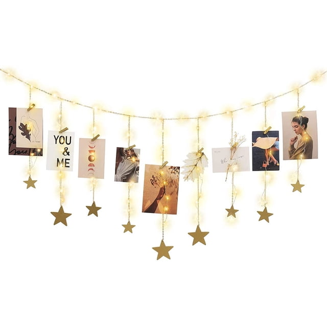 Fondo de bricolaje Pared Estrellas de madera Sala de estar Dormitorio Fondo Decoración de pared Vhermosa Figuras Decorativas y Floreros