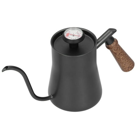 

Hand Drip Coffee Pot Stainless Steel Anti-corrosion Coffee Kettle Long Narrow 650ml For Coffee Shop Home Black