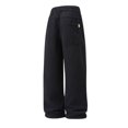 thumbnail image 5 of RongHuan Big and Tall Pants for Men Fleece Elastic Waist Wide Leg Pant Casual Drawstring Trousers Loose Vintage Sweatpants, 5 of 7