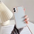 thumbnail image 1 of Funda A Prueba De Golpes Para iPhone 11 12 Pro Max Macaron Color + De Silicona De TPU Transparente, 1 of 4