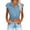 Z01_Sky Blue, variant on Scyoekwg Clearance Trendy Long Sleeve Tops for Women Women's Casual Jean Top Knot Tie Denim Shirt Jacket 3/4 Sleeve Button Down Crop Blue M