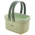 thumbnail image 1 of Small Cesta de almacenamiento de plástico portátil para ducha, organizador de baño con asa, 1 of 5